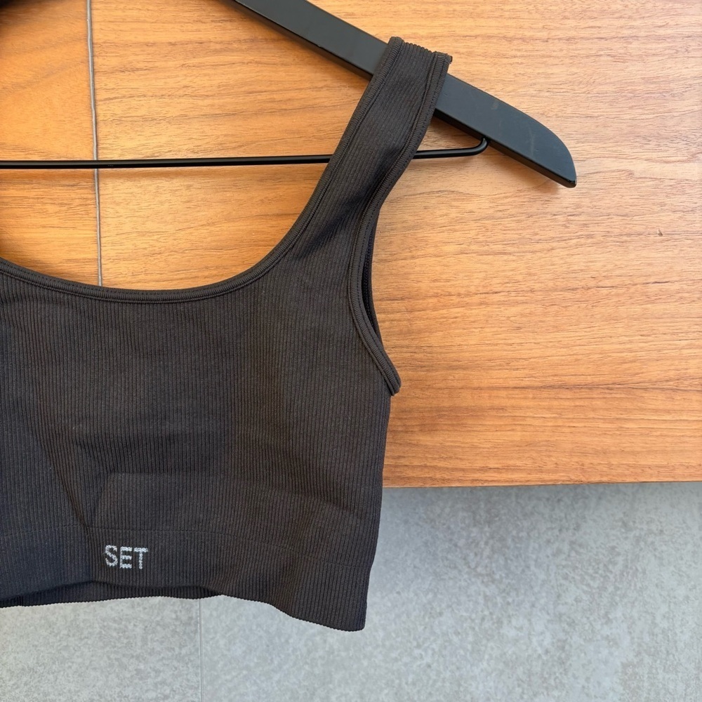 SET ACTIVE Ribbed Sport Bra, Size‎ S - Picture 2 of 5
